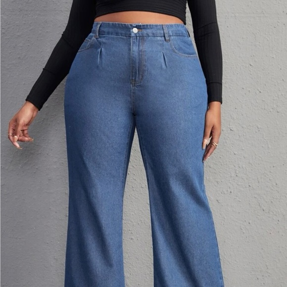 SHEIN High Waist Wide Leg Jeans - Picture 2 of 4